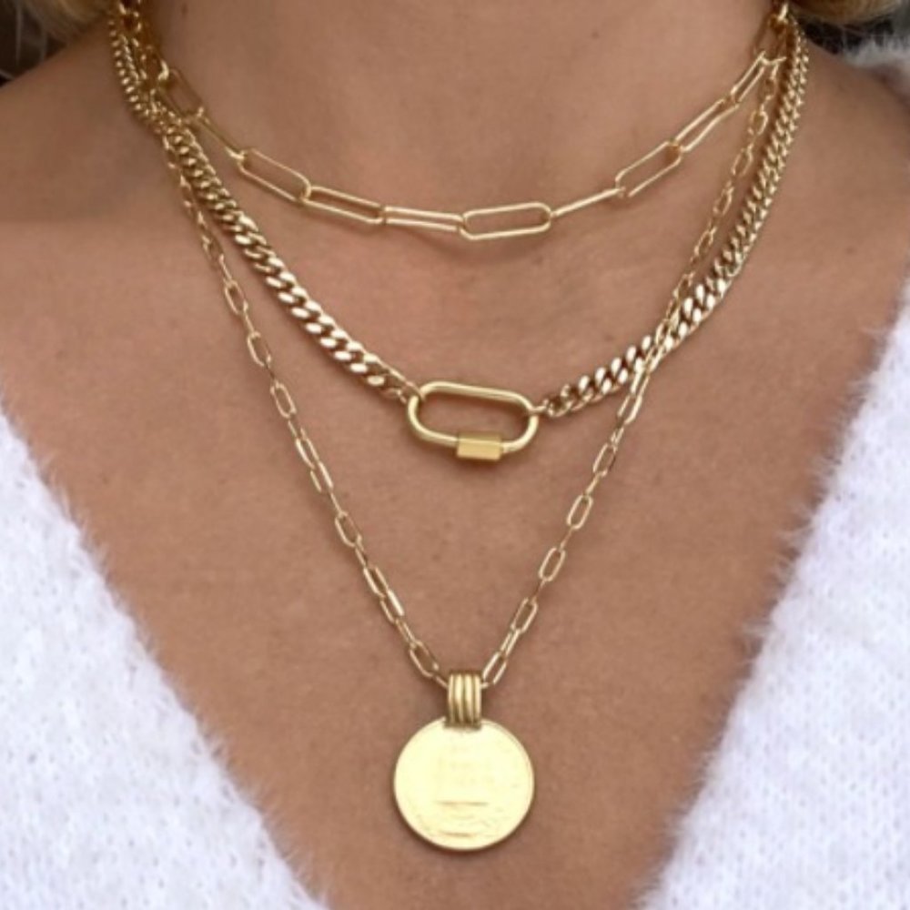 Farrah B Crush 3 Layer Necklace